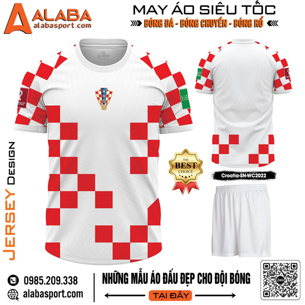 Mẫu áo bóng đá đội tuyển Croatia đẹp nhất 2024
