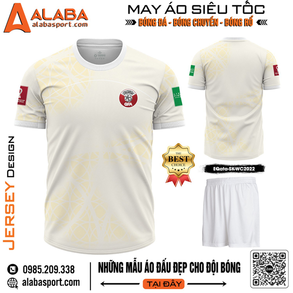 Mẫu áo bóng đá đội tuyển Qata đẹp nhất 2024