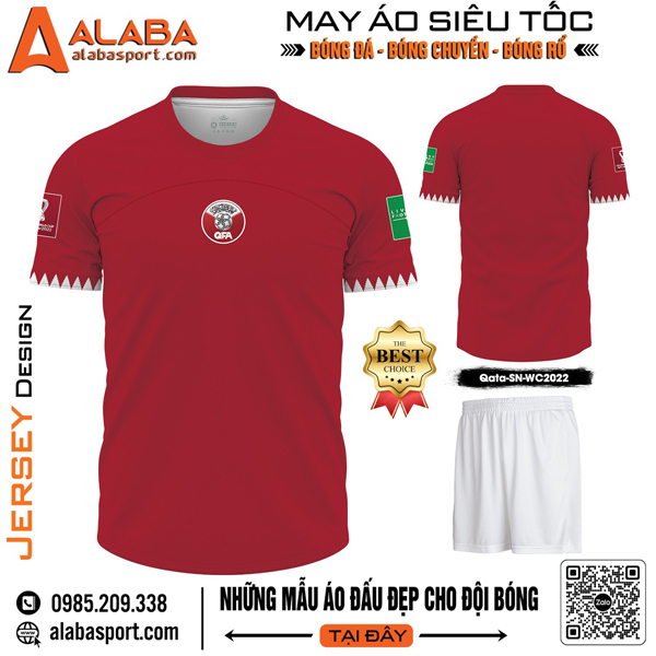 Mẫu áo bóng đá đội tuyển Qata đẹp nhất 2023