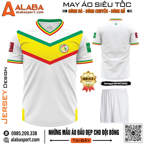 Mẫu áo bóng đá đội tuyển Senegal đẹp nhất 2023