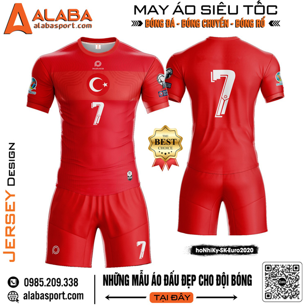 Mẫu áo bóng đá đội tuyển Thổ Nhĩ Kỳ đẹp nhất 2024